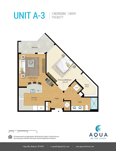Floor plan One Bedroom