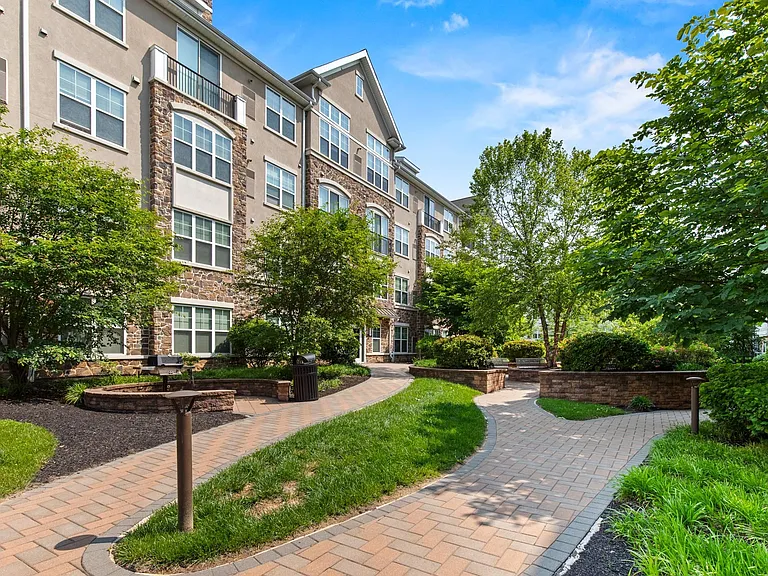 BBQ Patio Area at Heights at Glen Mills Apartments in Glen Mills, PA 19342