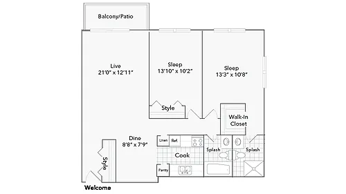 Floor plan Mickelson