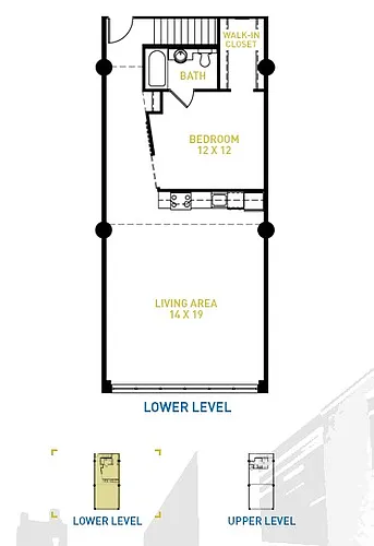 Floor plan GARDEN LOFT- RENOVATED