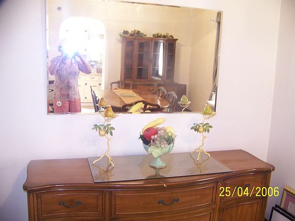 buffet in dining room