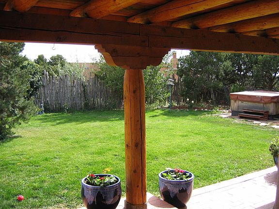 Backyard Looking Towards Hot Tub