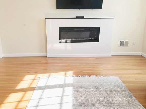 Electric fireplace in primary BR