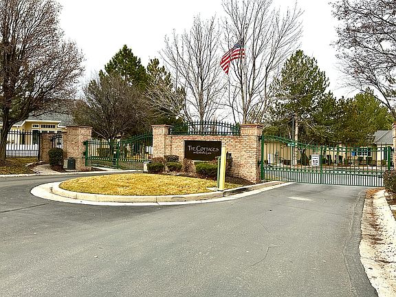 Gated entrance to community 