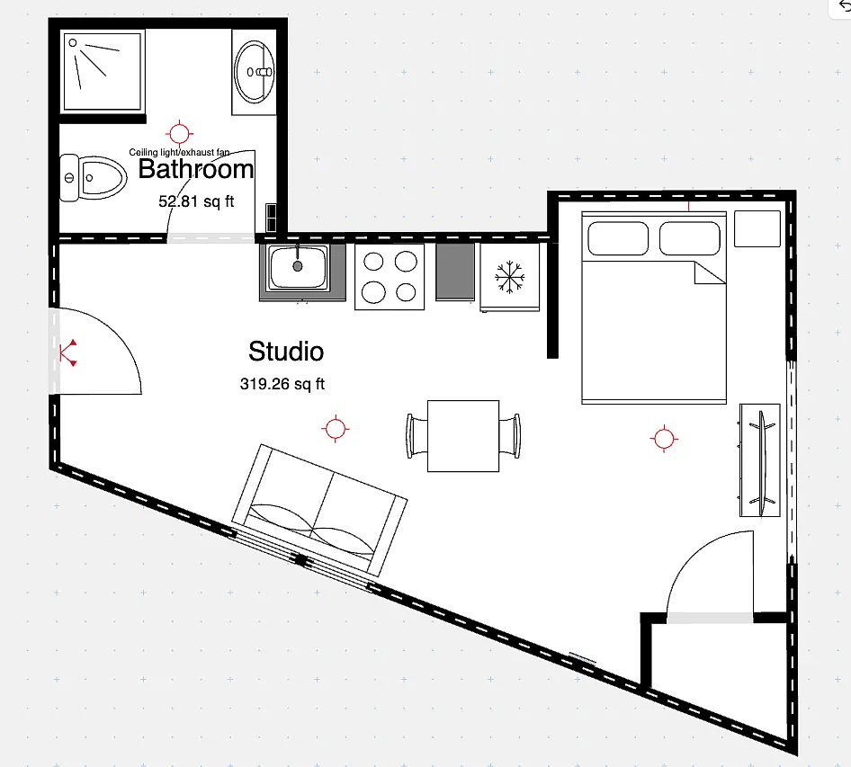 Studio, 570 sqft, $1,375 — Photo 1