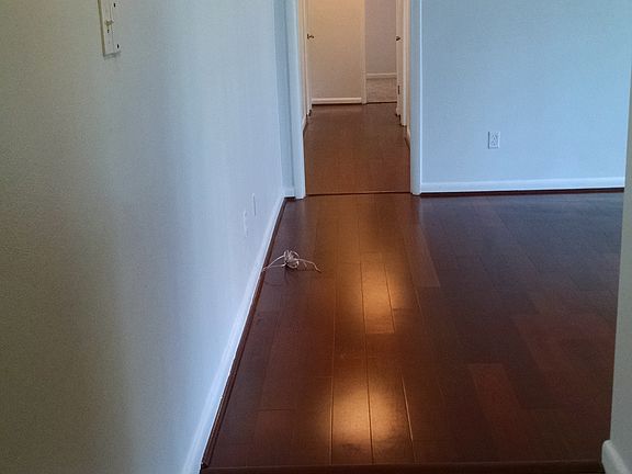 Entrance to your new home with Brazilian Cherry wood floors