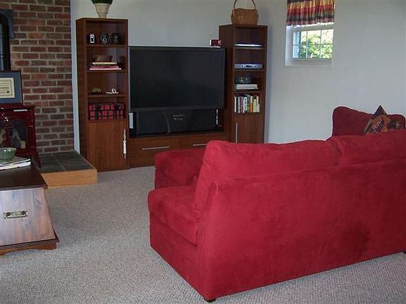 Family room is located on the lower level.