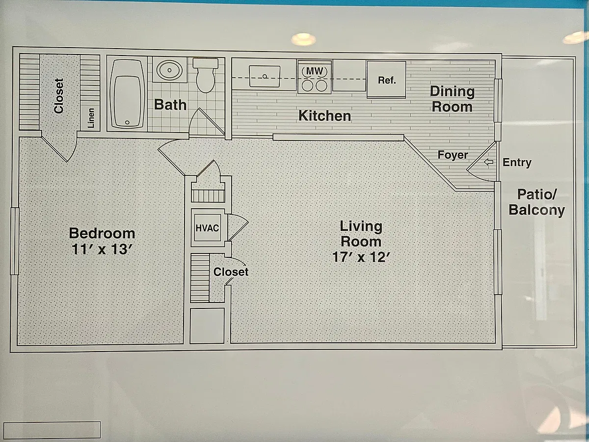 Floor plan One Bedroom