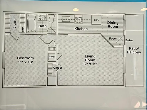 Floor plan One Bedroom