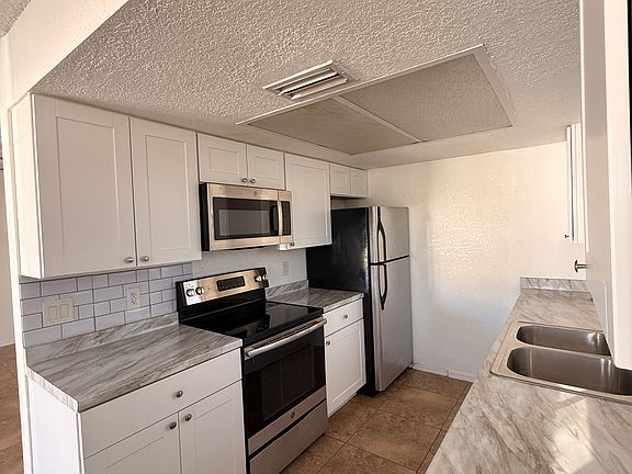 Recently installed cabinets.