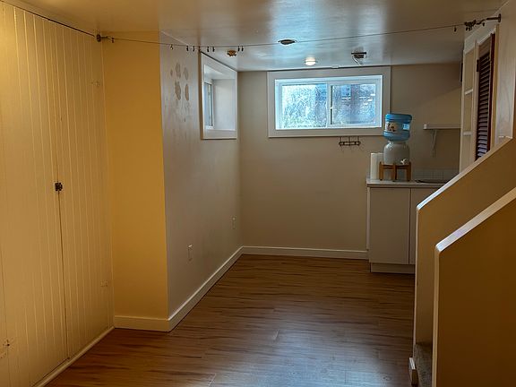 Room for couch and coffee table as well as small kitchen table.