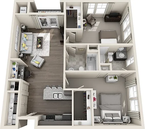 Floor plan B2A