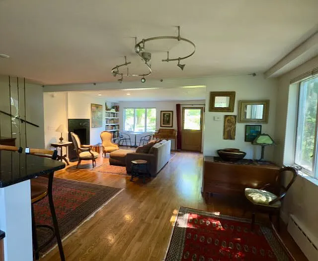 Downstairs living room.