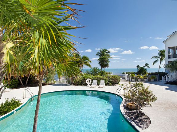 View of pool towards ocean