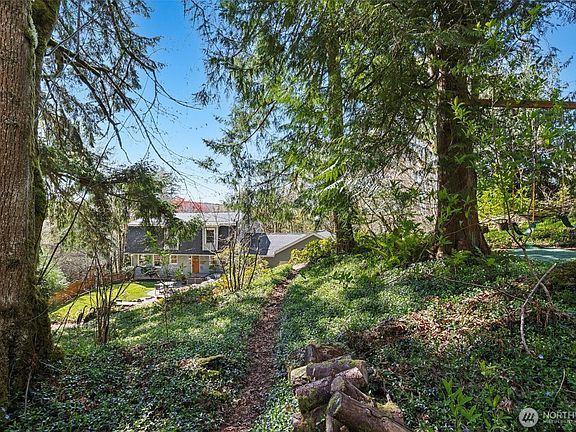 Trail on the property leading to the backyard.>