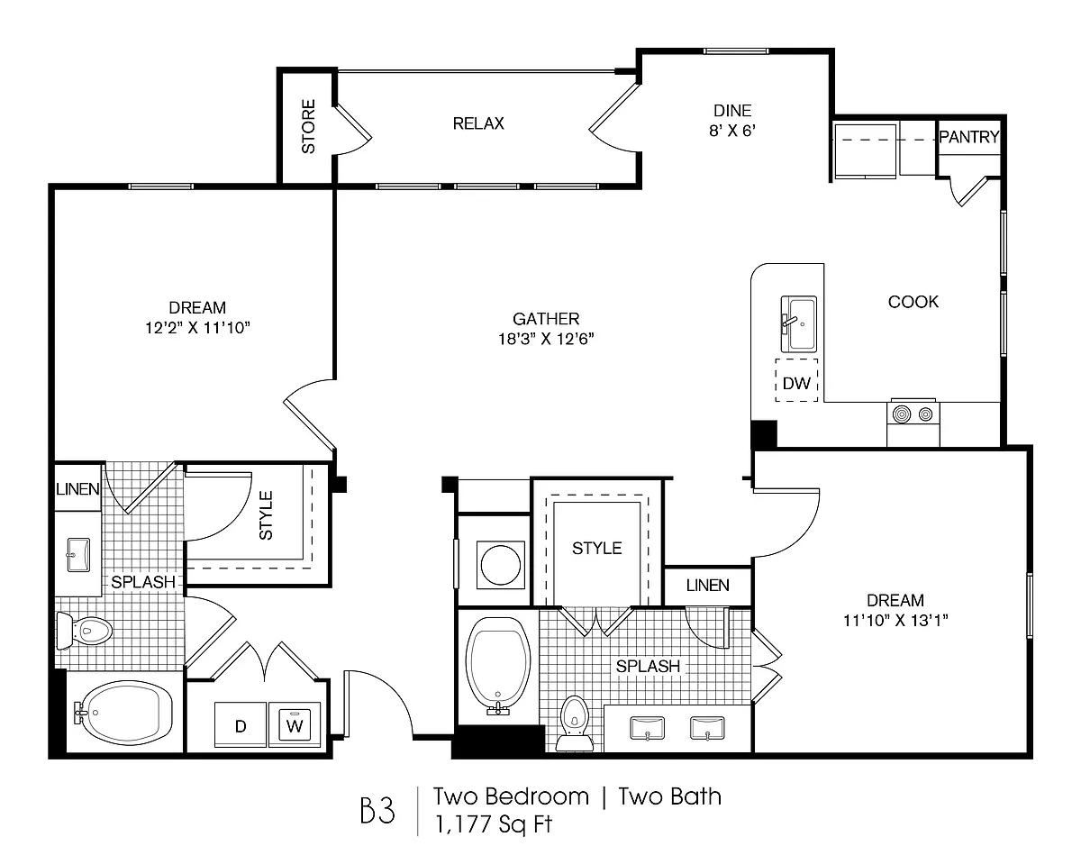 Floor plan 2X2