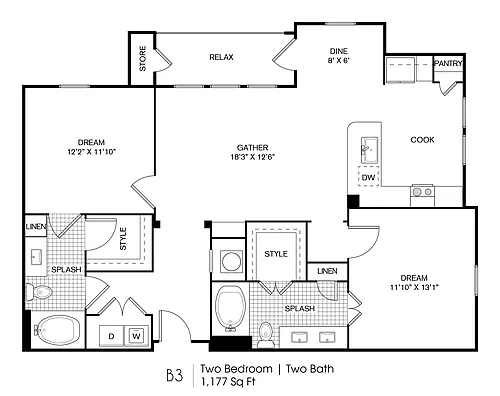 Floor plan B3