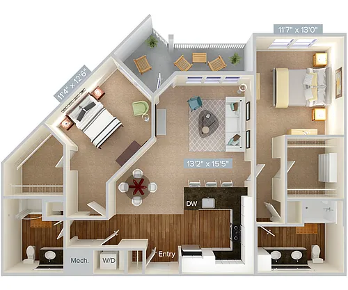 Floor plan B6-1-Var-1217