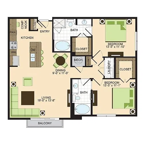 Floor plan B12