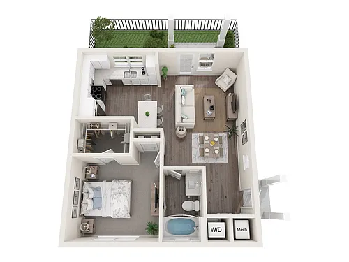 Floor plan 1X1