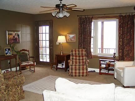 Bay window in living room