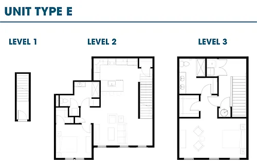 Floor plan 2 Bedroom 2 Bath HP144 Floor Plan Type E