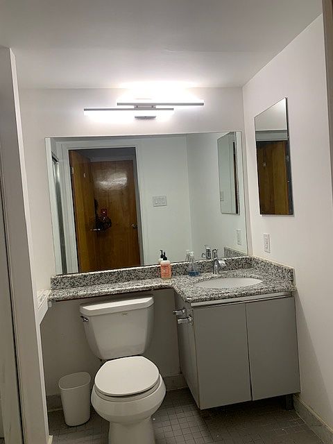 Hall bathroom with Shower.