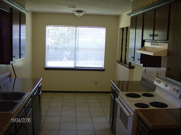 kitchen into dining area