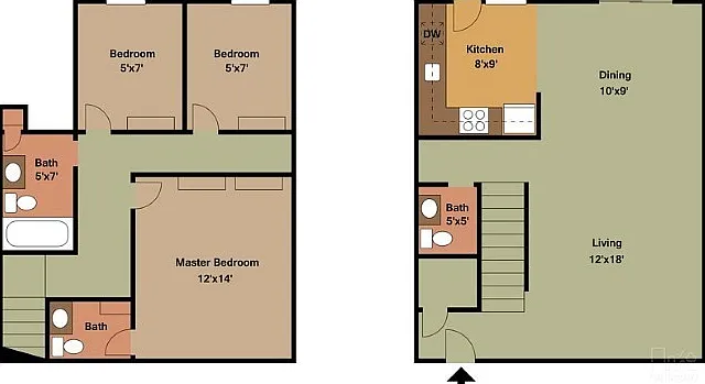 3 Bedroom 1 1/2 Bath Townhomes — Photo 4