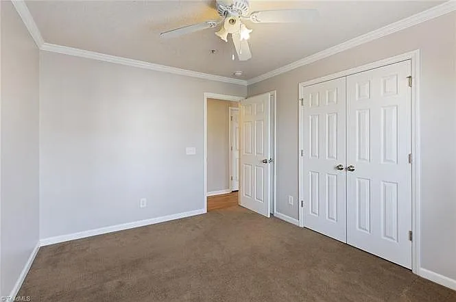 Guest bedroom, with image including closet