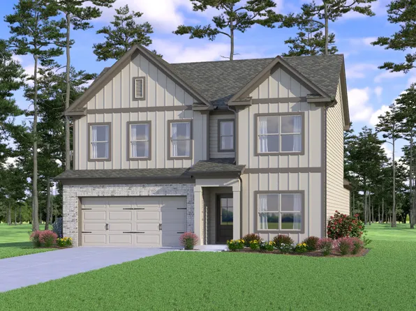 (GA)The Asher | Front Entry Plan, Ridge Pointe
