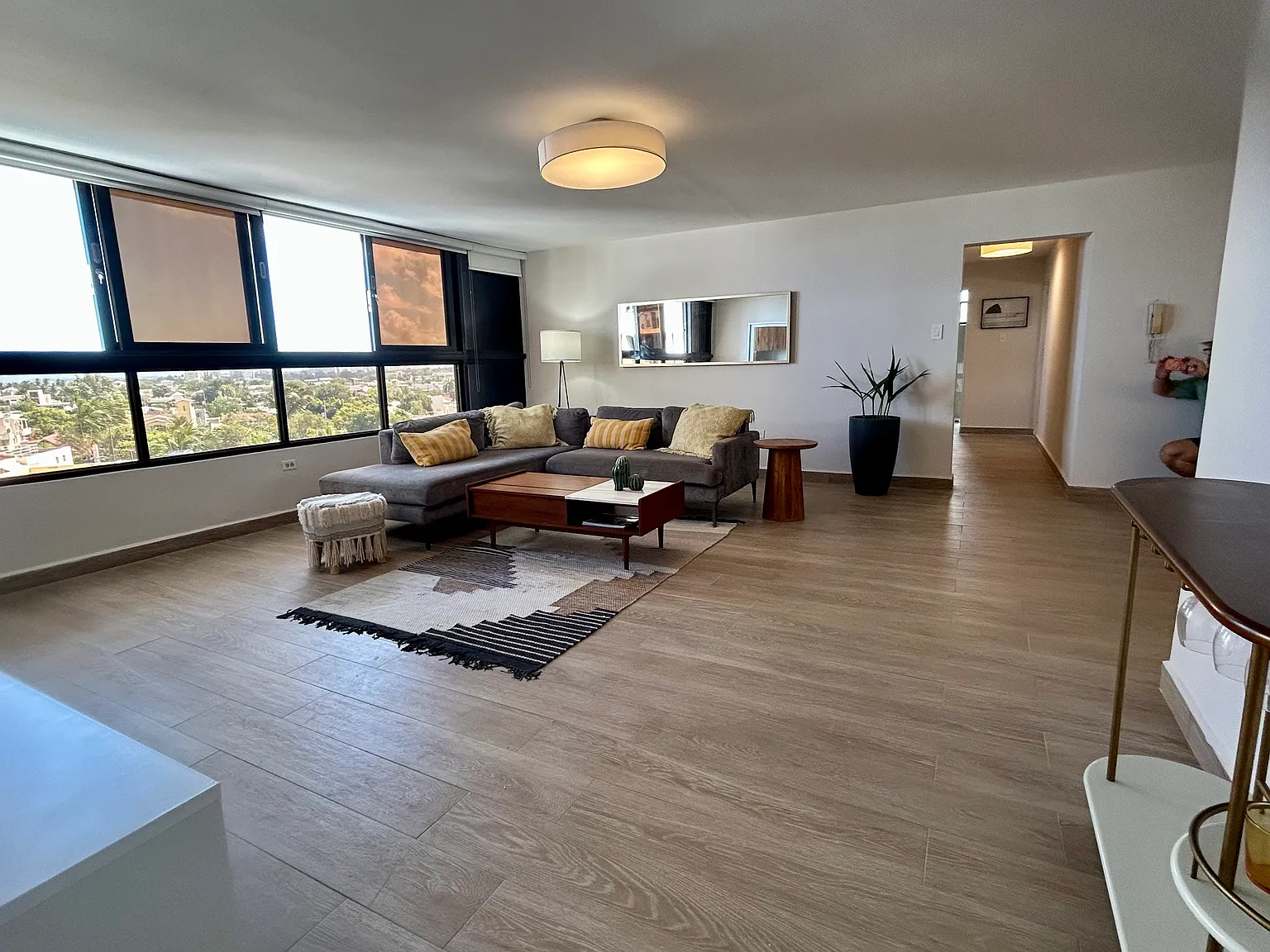 Living Room with large windows