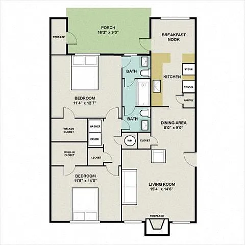 Floor plan THE GARDENIA