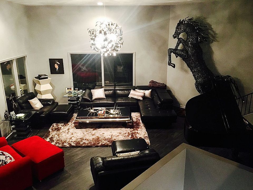 The living room  