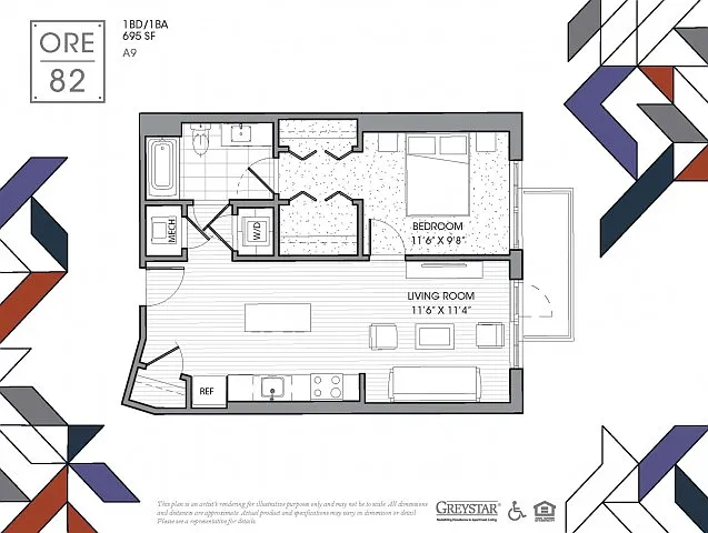 A9 - One Bedroom A9 - One Bedroom