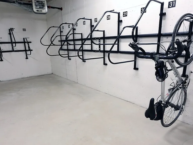 Resident bike storage room