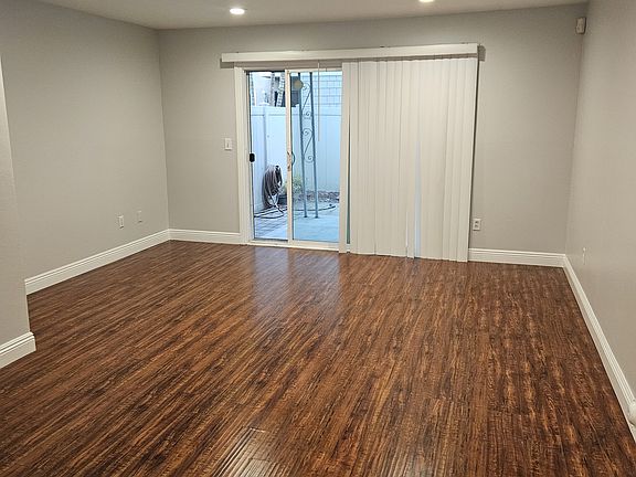 Living room with patio access