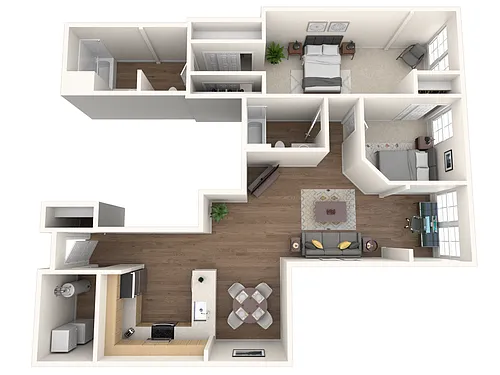 Floor plan B3C-W
