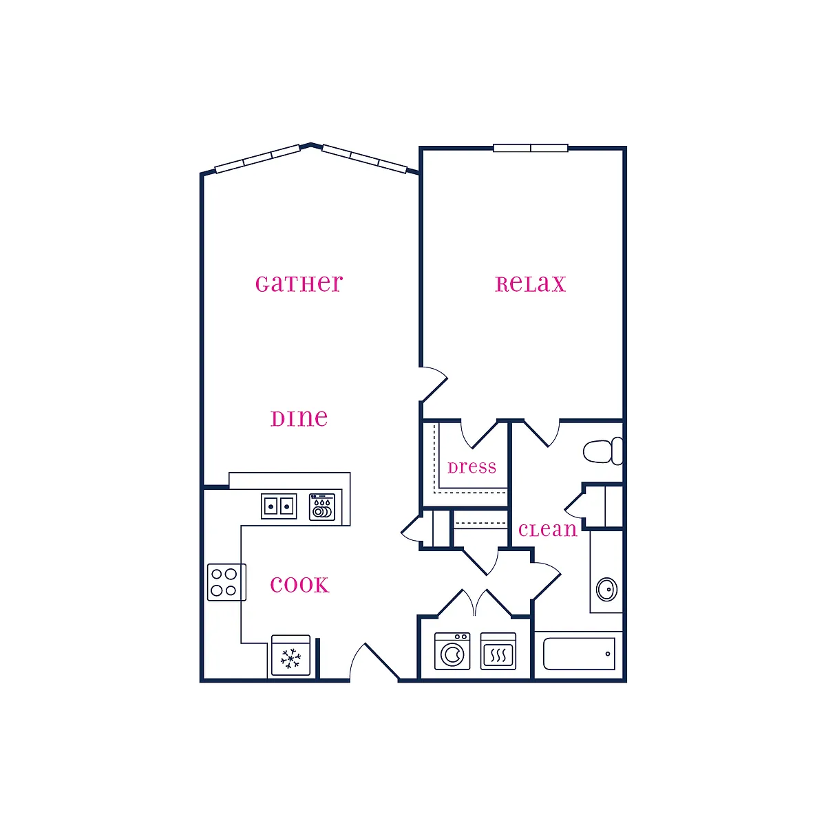 Floor plan Chevron