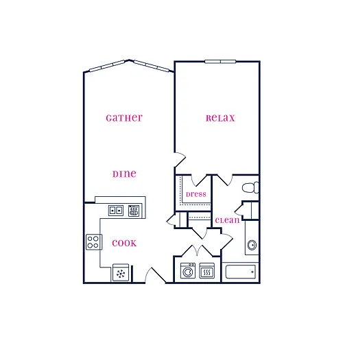 Floor plan Chevron