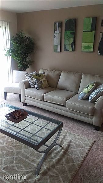 Spacious open living room floor plan