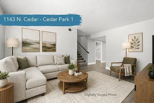 Floor plan 4 Bed 2 Bath Townhome Cedar Park I