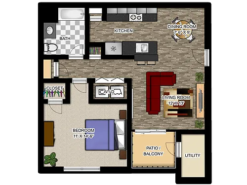 Floor plan Belvoir