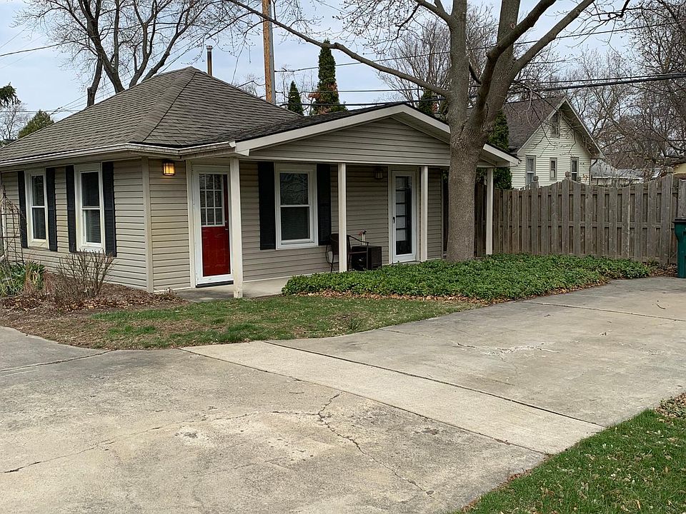The Micro House and parking area