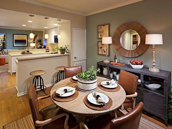 Dining room to living