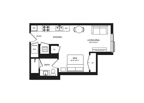 Floor plan Studio-S5