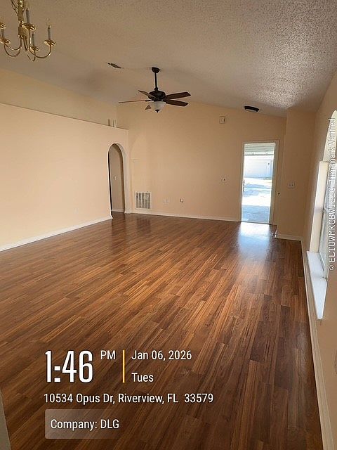 HUGE Living Room with wood floors
