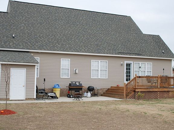 Rear patio and storage
