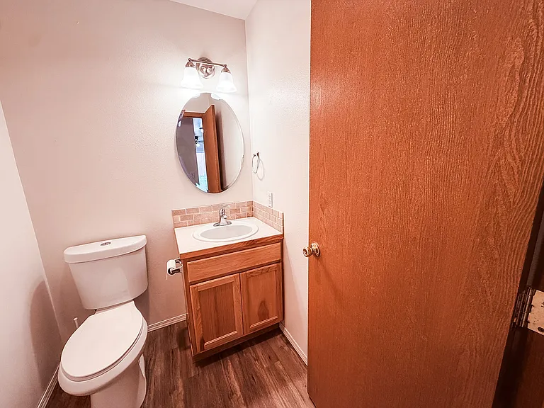 Half bathroom downstairs