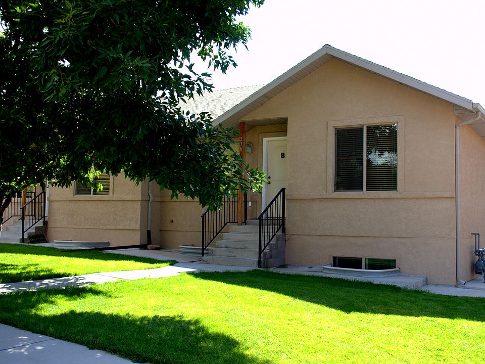 Front entrances to duplex